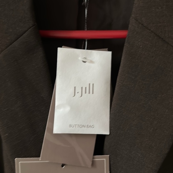 J Jill NWT walnut Heather Blazer Classic Suit Jacket womens‎ size 2 - Picture 5 of 14